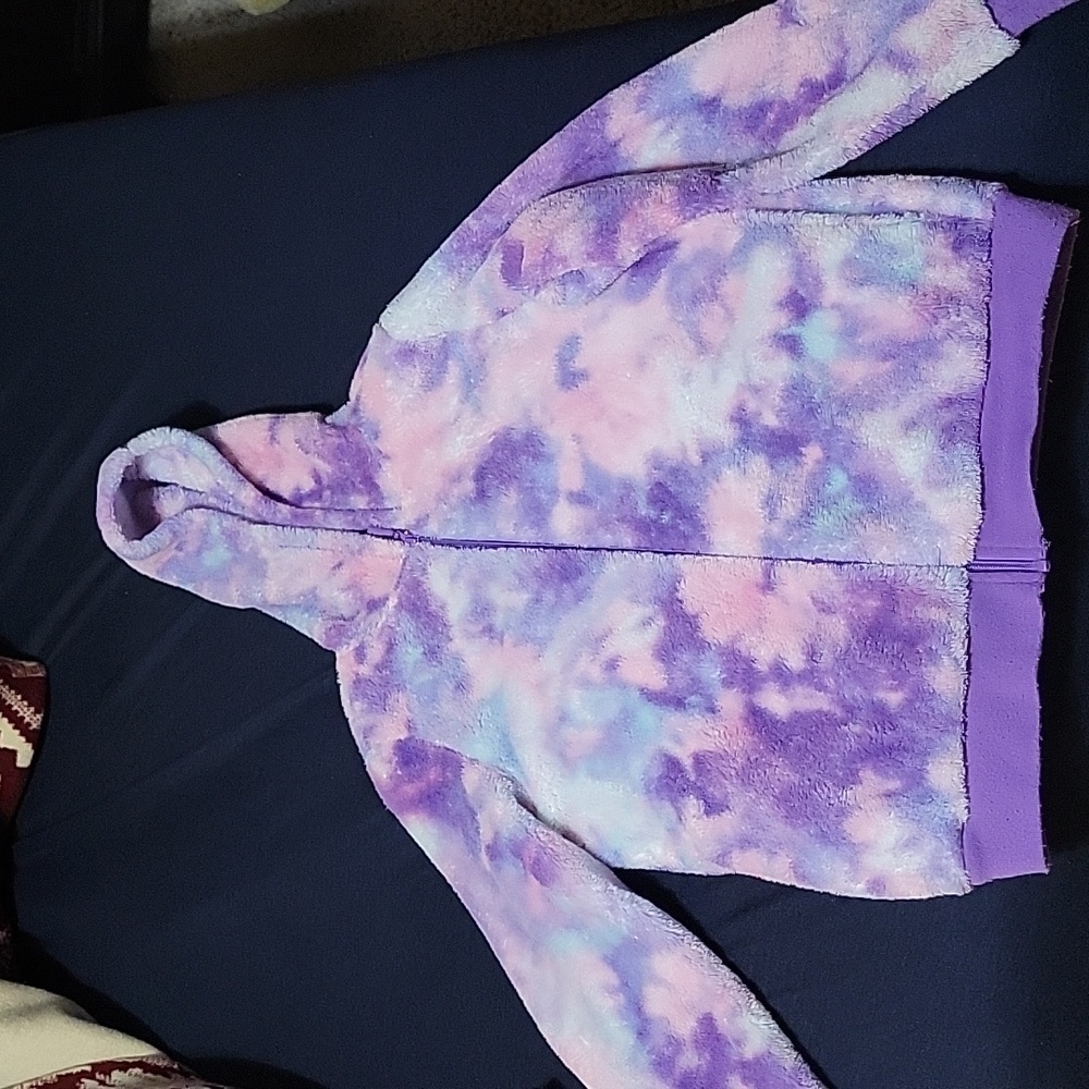 Girls fleece zip up jacket
